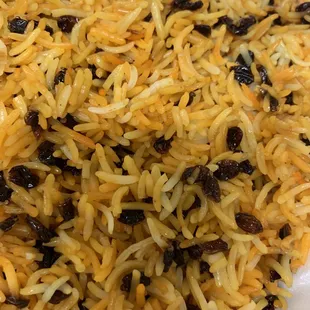 Zereshk Polo (barberry and saffron rice)