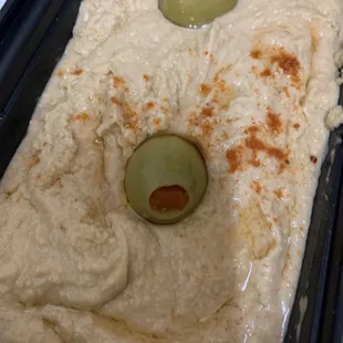 Side of hummus.