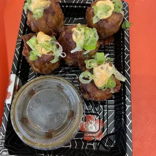 Crispy pork shumai