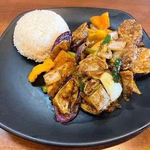 R03. Stir-Fried Eggplant ($15 with tax)
