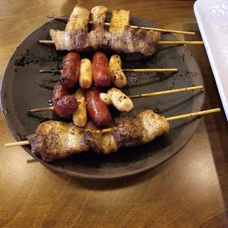 60. Sausage Rice Cake Skewer