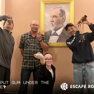 Who put gum under the table? Got ur done!