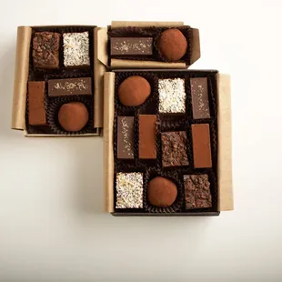 Assorted box of truffles.