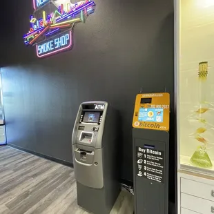 ATM and Bitcoin ATM available!