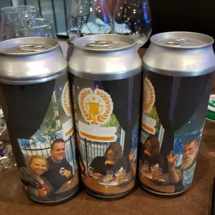 Winning team's prize for Trivia: their own custom cans to take home!