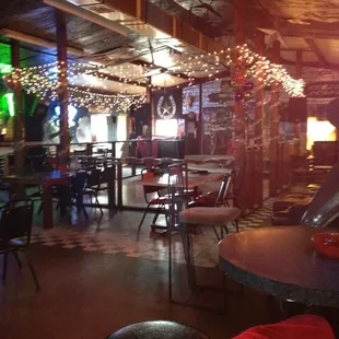 the interior of the club
