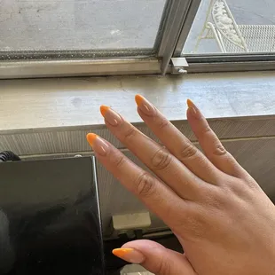 Acrylic fill, French tip