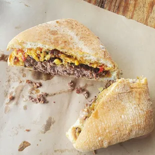 Left - Belvis Burger Right - Smash Burger