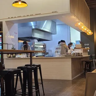 the interior of a restaurant