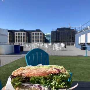 Smoked Salmon BLT Sandwich