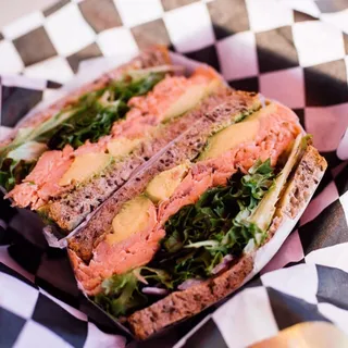 Smoked Salmon BLT Sandwich