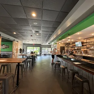 the interior of a restaurant