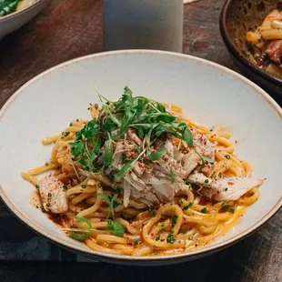 Salted Egg Yolk Pasta - Crab