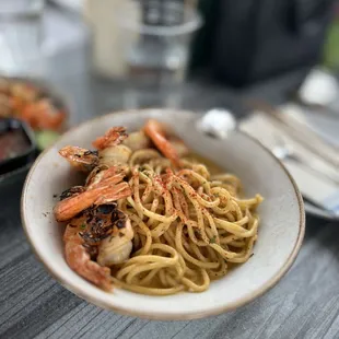 Crab Salted Egg Yolk Pasta