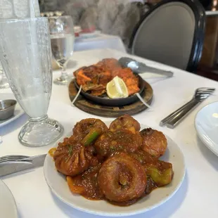 Paneer Tikka Kebab, Momo Chili Vegetable