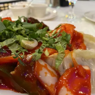 Spicy momos