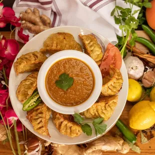 a plate of food