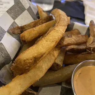 Fries and sriracha ranch