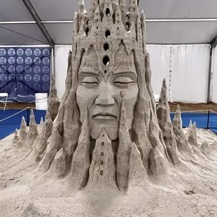 This sand sculpture took 1st place