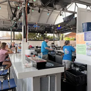 The bar at the patio.
