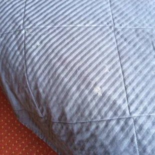 White stains on sheets!