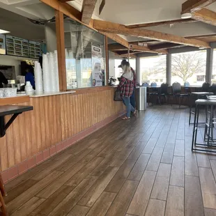 Counter where you order and pick up