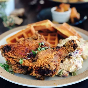 Chicken and Waffles Plate