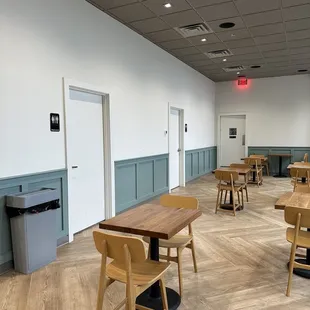 Plenty of seating and bathrooms available