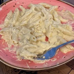 Kids portion of Mac and cheese! HUGE AND DELICIOUS!