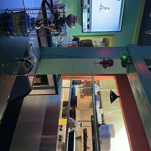 a view of the kitchen