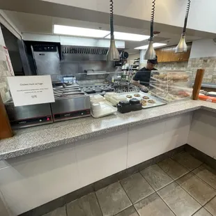 Order counter and kitchen