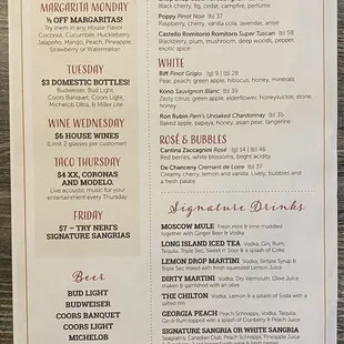UPDATED Menu, as of September 2023 (page 5)