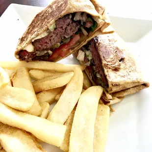 Spicy Burger Wrap