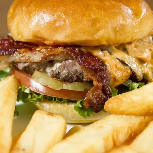 Bleu bacon burger