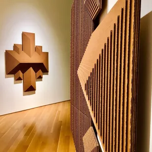 Don&apos;t miss some amazing creations made of corrugated cardboard...exhibit closes on Sun Jan 28, 2018! #ericnielsenkc #kansascity