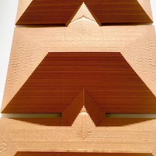 Corrugated cardboard evokes thoughts of ancient pyramids.  #ericnielsenkc #kansascity #nermanmuseum
