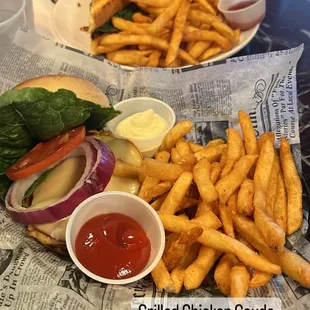 BLT and Grilled Chicken Sandwich