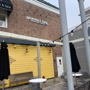 Outside of Nervous Dog