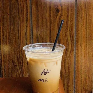 Iced Apple Pie Oat Milk Latte