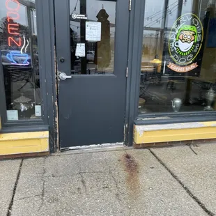 Front Entrance of Nervous Dog