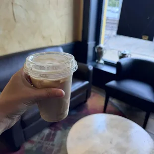 Iced triple threat latte