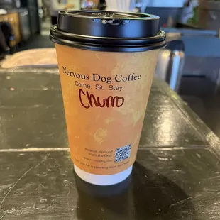 Churro latte!