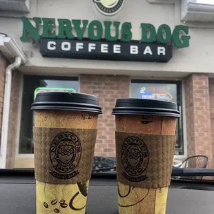 Two signature drinks, the Triple Threat and the Nutty Irish.