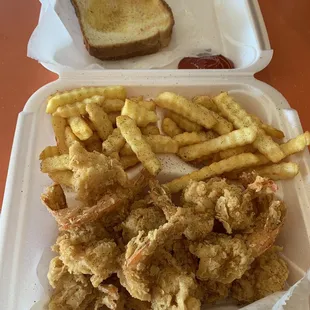 Double shrimp dinner So delicious