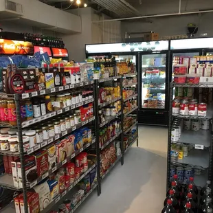 the aisle of the store