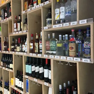 Liquor wine and beer