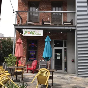 the outside of the store