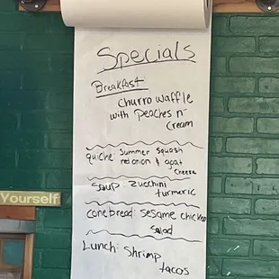 Weekly specials!