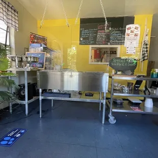 a view of the kitchen