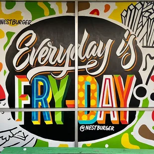 Outside near restaurant entrance